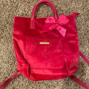 Velvet Juicy Couture Mini Tote/Back Pack